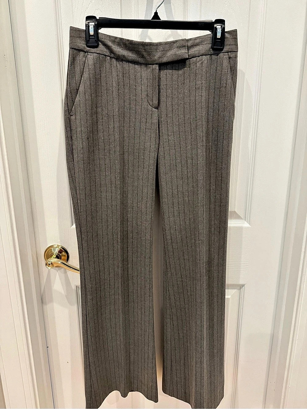 INC International Concepts Gray Striped Trousers Size 4